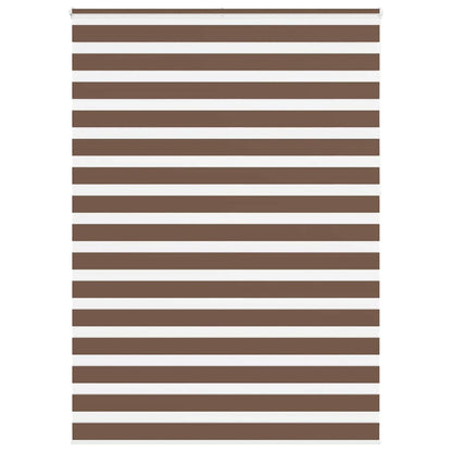 Zebra Blind Brown 160x230 cm Fabric Width 155.9 cm Polyester