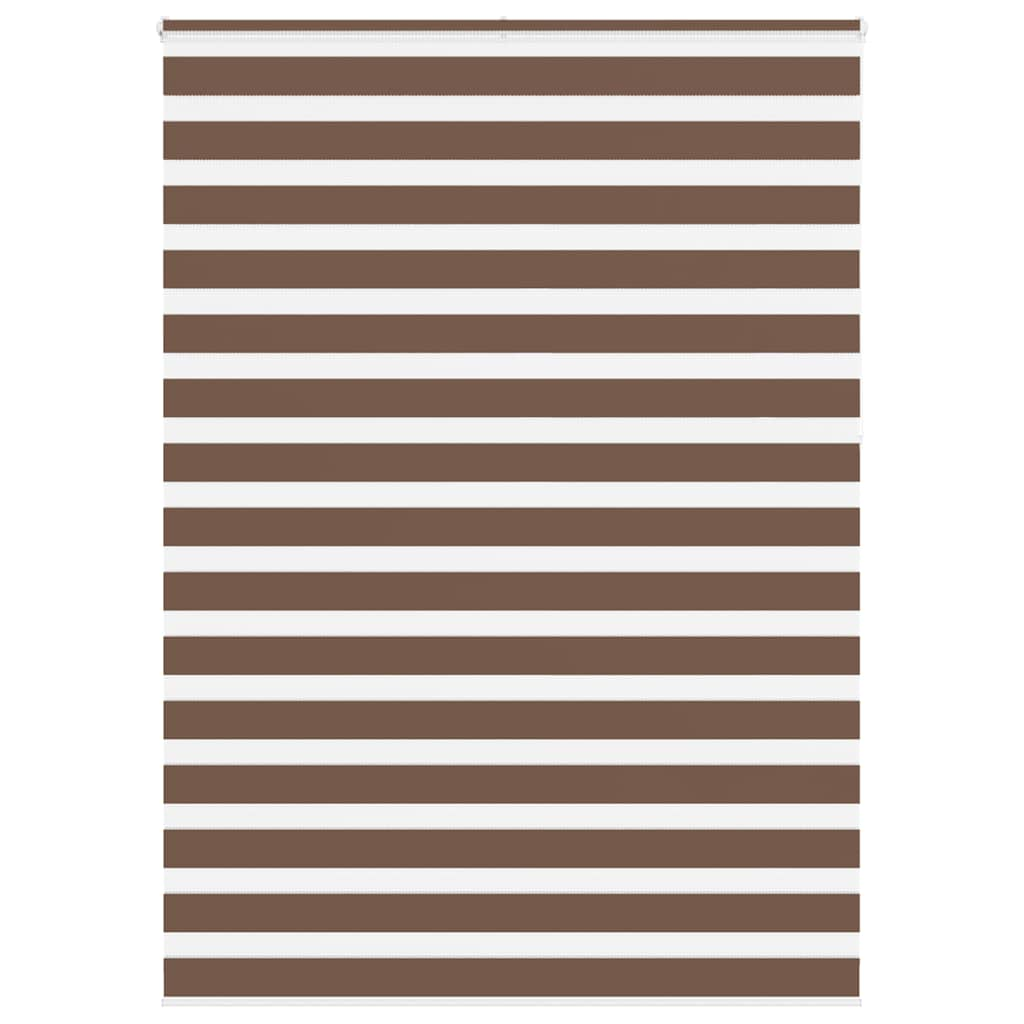 Zebra Blind Brown 165x230 cm Fabric Width 160.9 cm Polyester