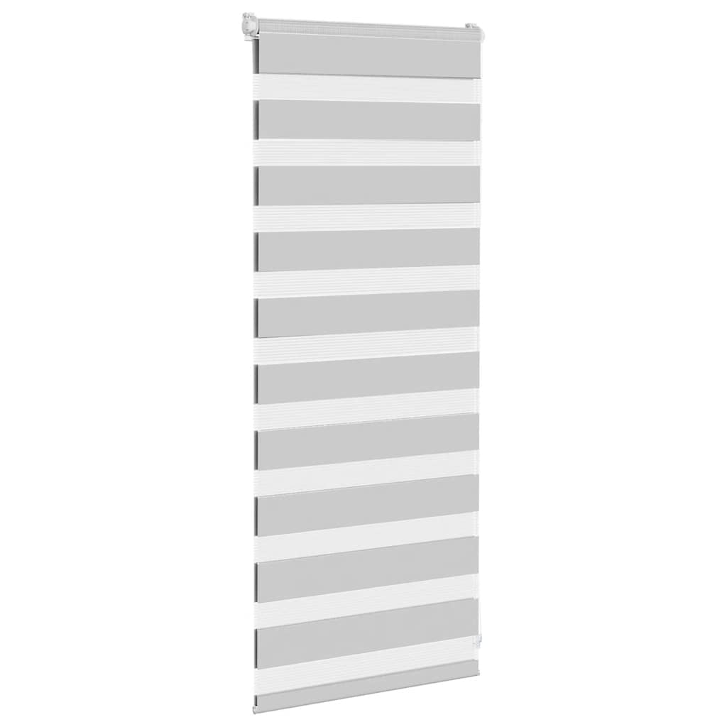 Zebra Blind Light Grey 55x100 cm Fabric Width 50.9 cm Polyester