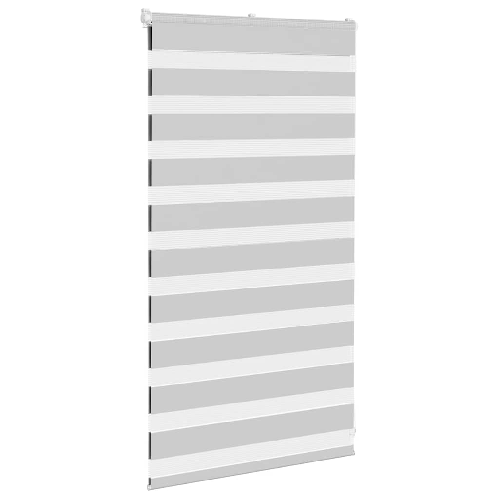 Zebra Blind Light Grey 80x100 cm Fabric Width 75.9 cm Polyester