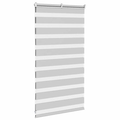 Zebra Blind Light Grey 80x100 cm Fabric Width 75.9 cm Polyester