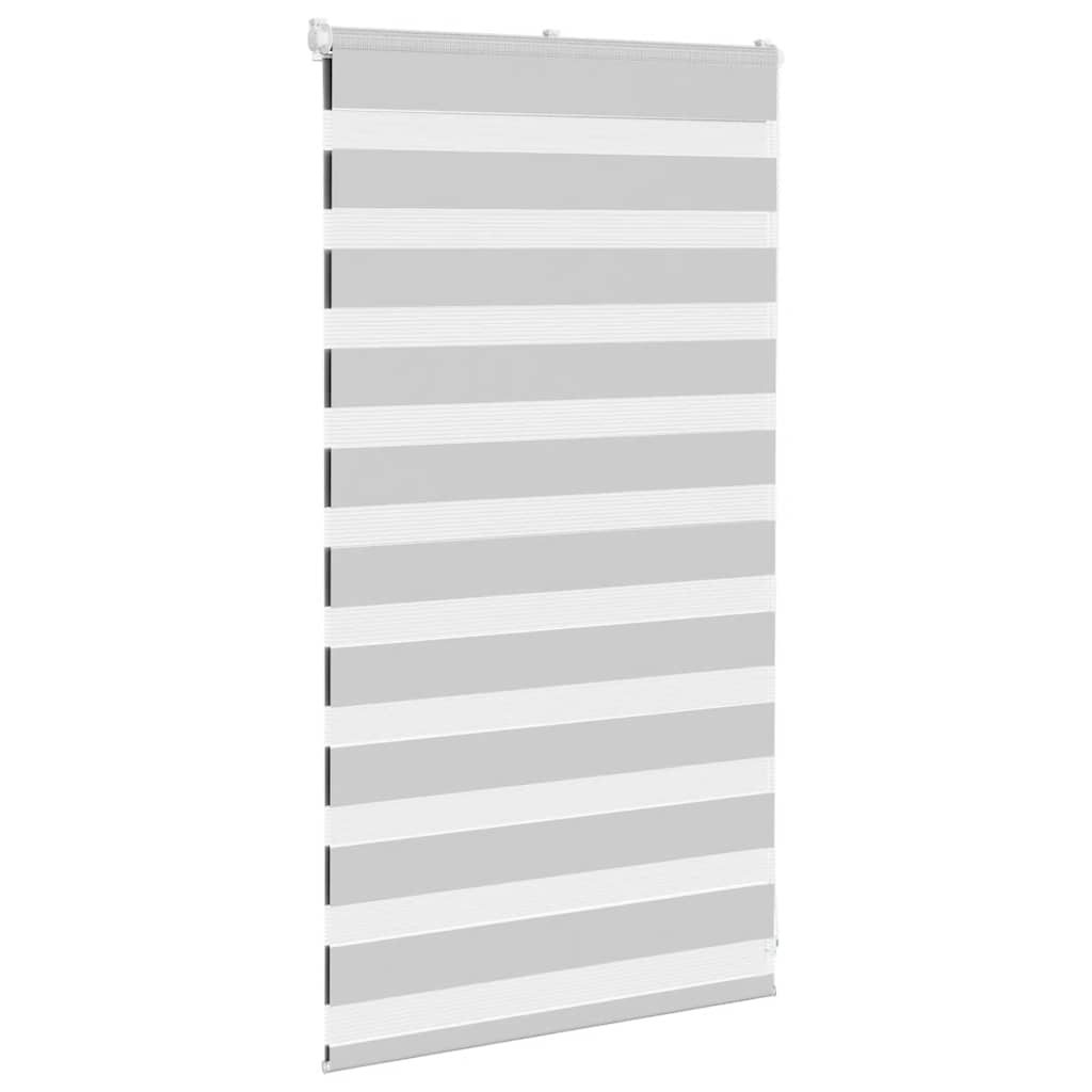 Zebra Blind Light Grey 90x100 cm Fabric Width 85.9 cm Polyester