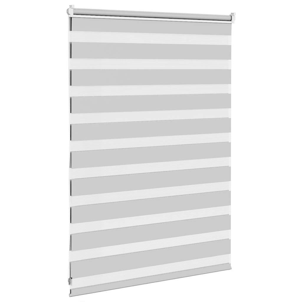 Zebra Blind Light Grey 115x100 cm Fabric Width 110.9 cm Polyester