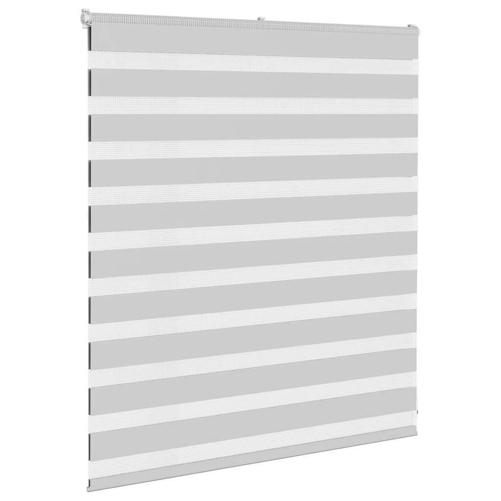 Zebra Blind Light Grey 120x100 cm Fabric Width 115.9 cm Polyester