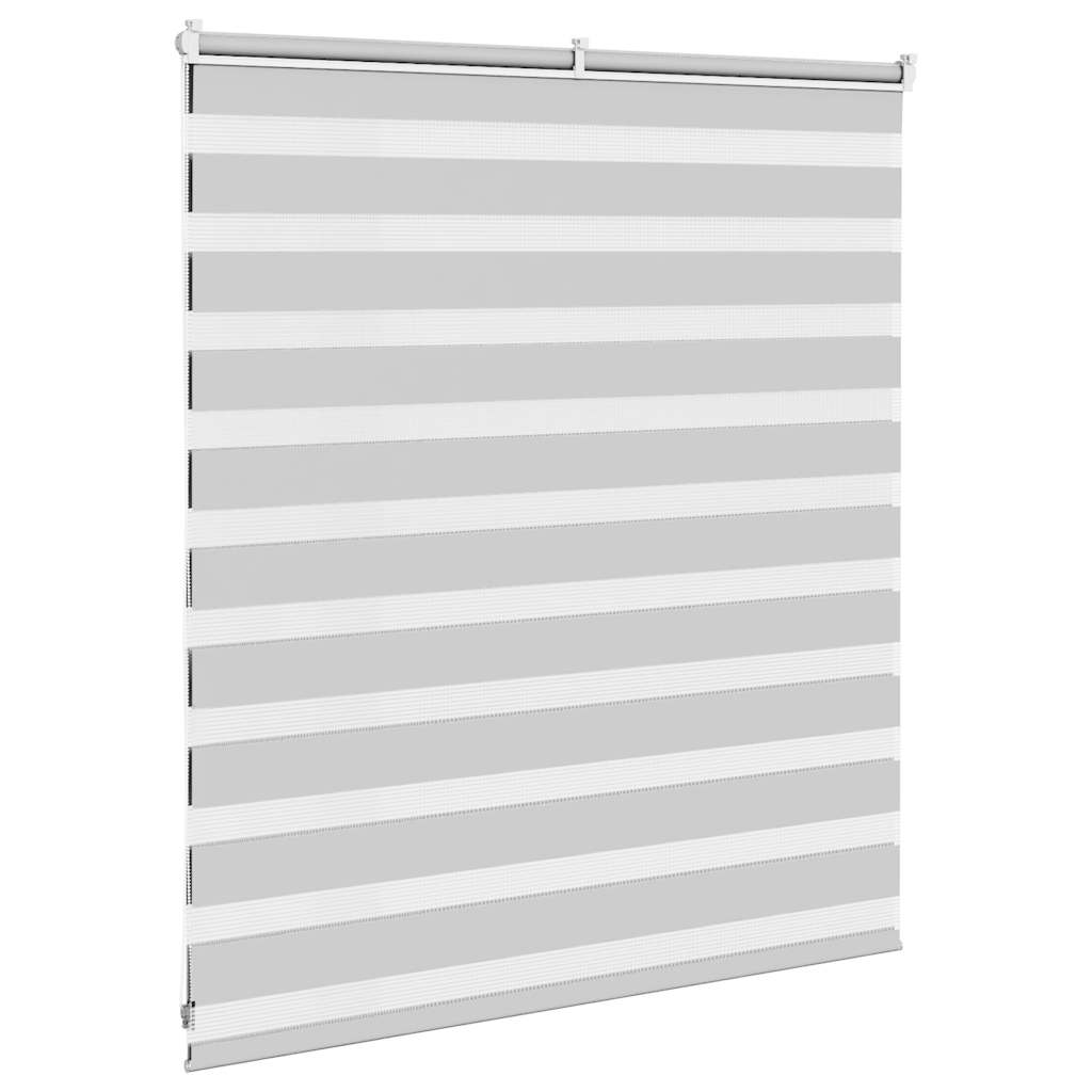 Zebra Blind Light Grey 120x100 cm Fabric Width 115.9 cm Polyester