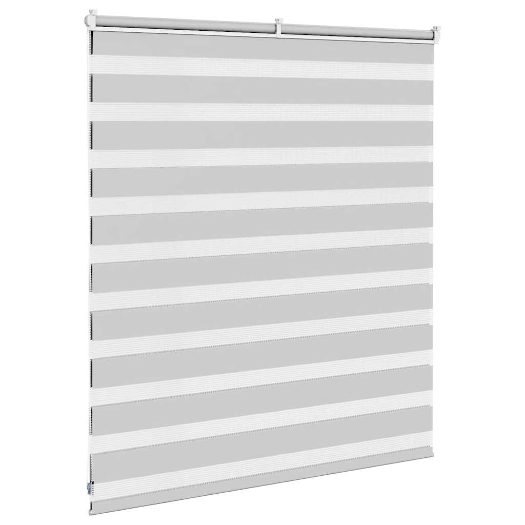 Zebra Blind Light Grey 130x100 cm Fabric Width 125.9 cm Polyester