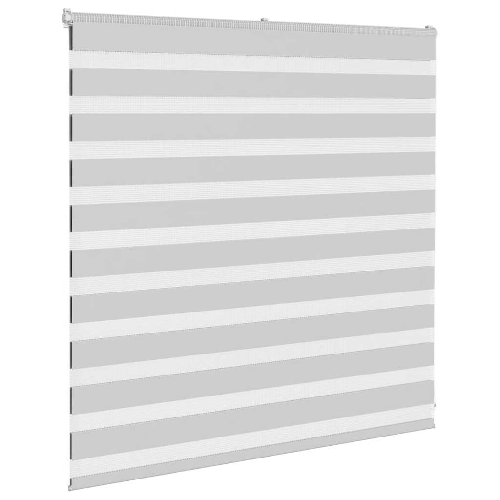 Zebra Blind Light Grey 140x100 cm Fabric Width 135.9 cm Polyester