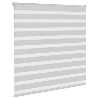 Zebra Blind Light Grey 140x100 cm Fabric Width 135.9 cm Polyester