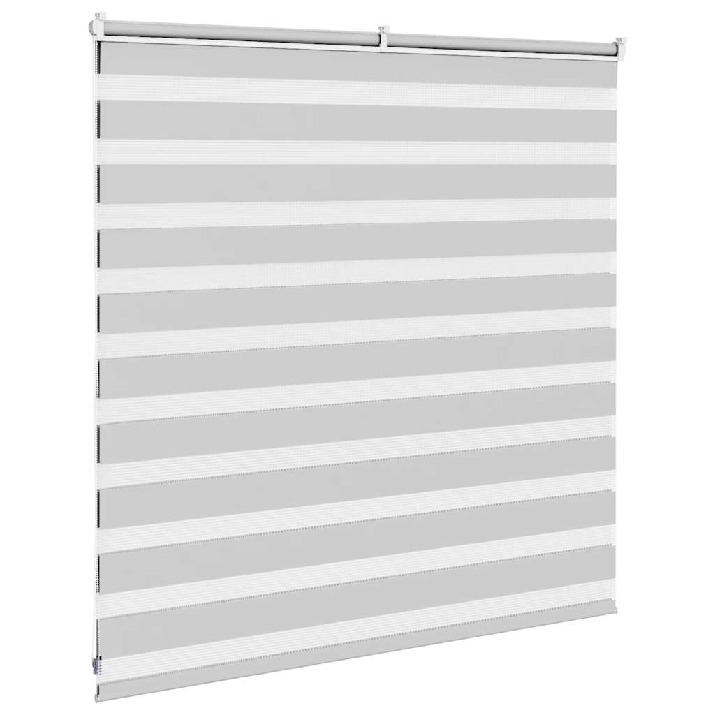 Zebra Blind Light Grey 140x100 cm Fabric Width 135.9 cm Polyester