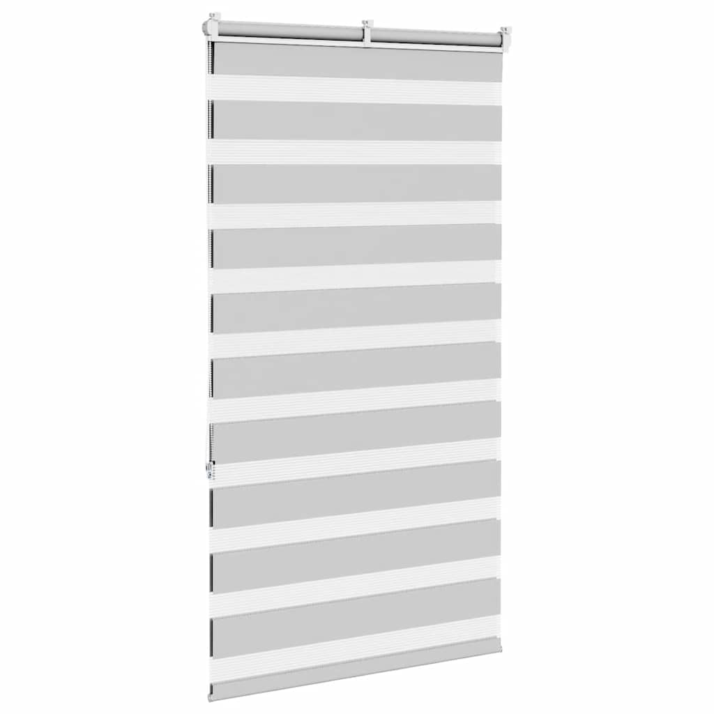 Zebra Blind Light Grey 75x150 cm Fabric Width 70.9 cm Polyester