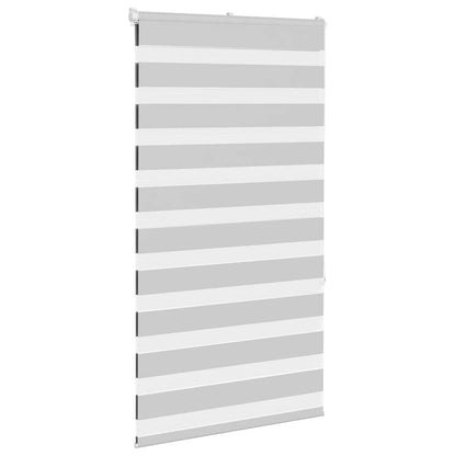 Zebra Blind Light Grey 85x150 cm Fabric Width 80.9 cm Polyester