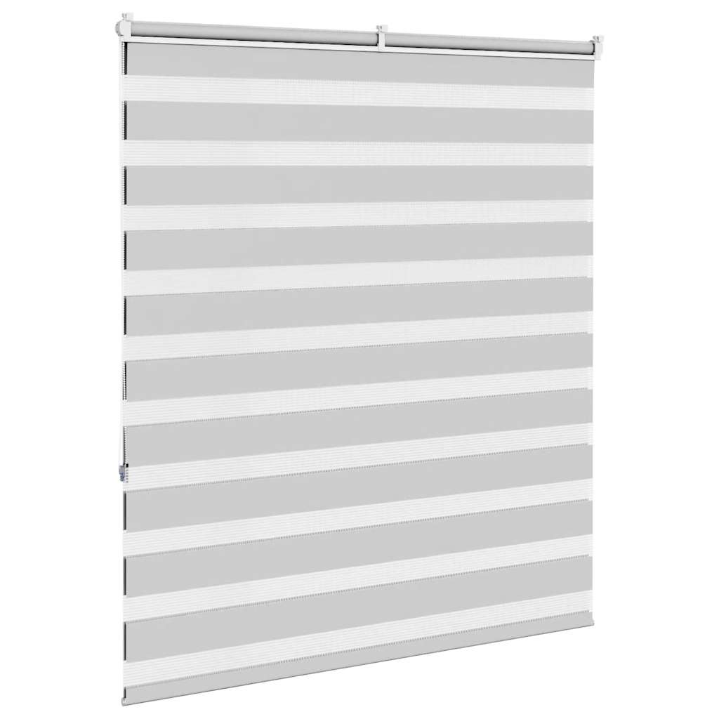 Zebra Blind Light Grey 120x150 cm Fabric Width 115.9 cm Polyester