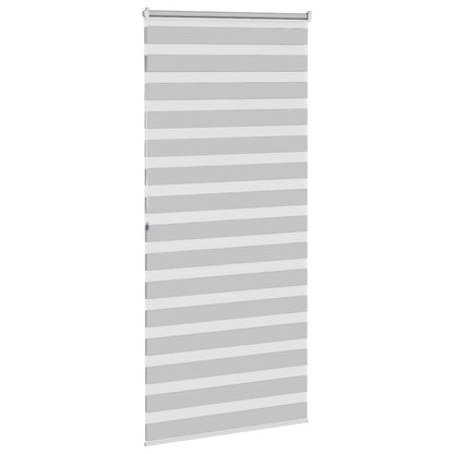 Zebra Blind Light Grey 95x200 cm Fabric Width 90.9 cm Polyester