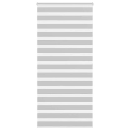 Zebra Blind Light Grey 105x200 cm Fabric Width 100.9 cm Polyester