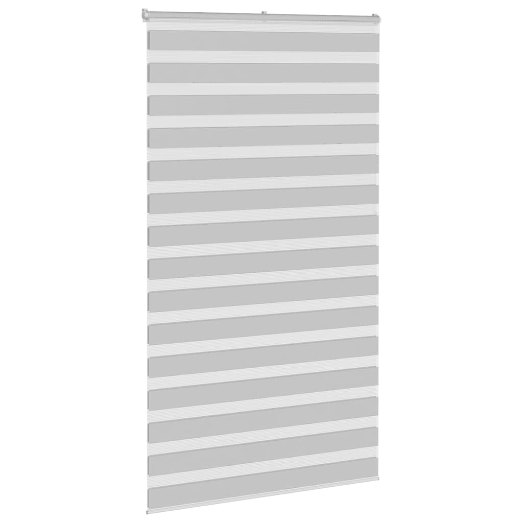 Zebra Blind Light Grey 125x200 cm Fabric Width 120.9 cm Polyester