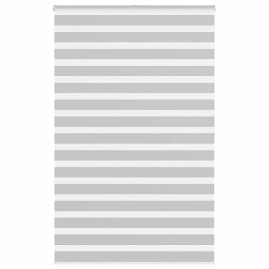 Zebra Blind Light Grey 140x200 cm Fabric Width 135.9 cm Polyester