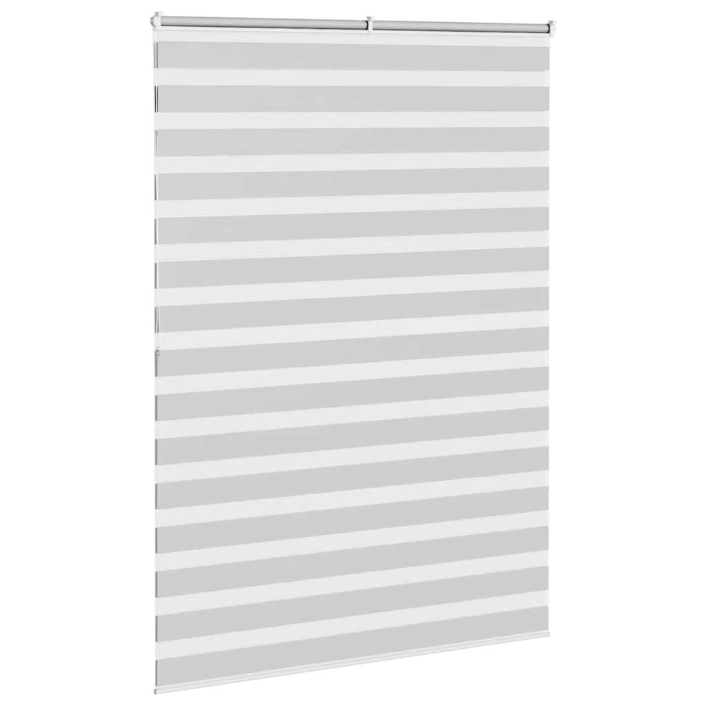 Zebra Blind Light Grey 155x200 cm Fabric Width 150.9 cm Polyester