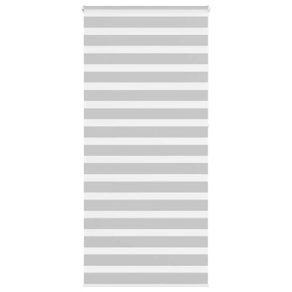 Zebra Blind Light Grey 100x230 cm Fabric Width 95.9 cm Polyester