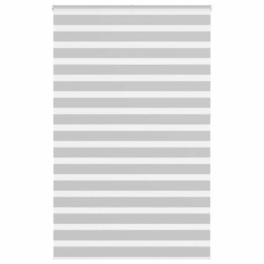 Zebra Blind Light Grey 140x230 cm Fabric Width 135.9 cm Polyester