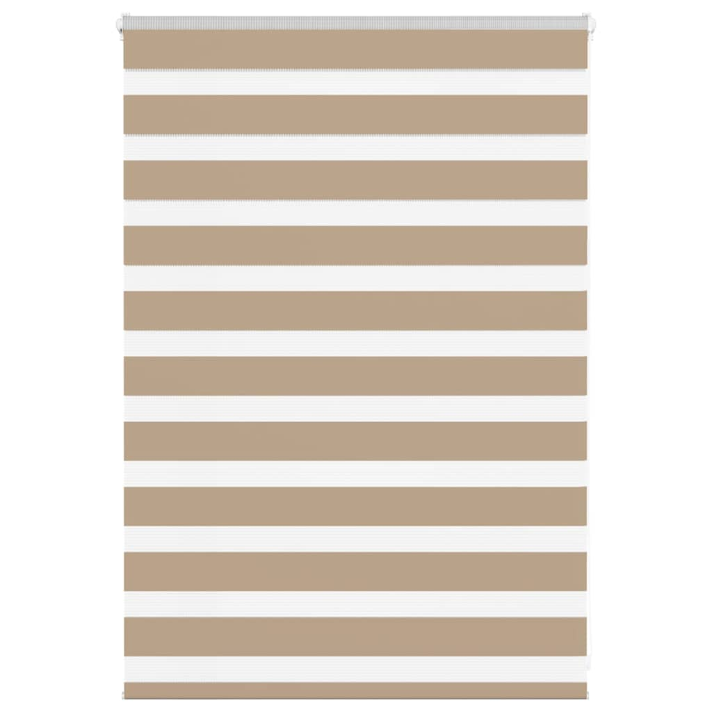 Zebra Blind Sand Brown 100x100 cm Fabric Width 95.9 cm Polyester