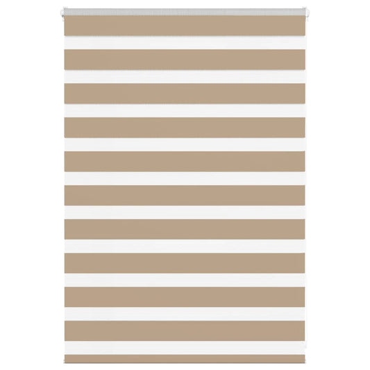 Zebra Blind Sand Brown 100x100 cm Fabric Width 95.9 cm Polyester