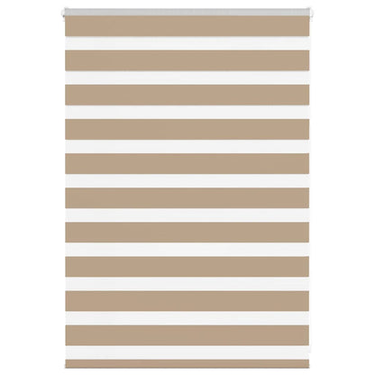 Zebra Blind Sand Brown 105x100 cm Fabric Width 100.9 cm Polyester