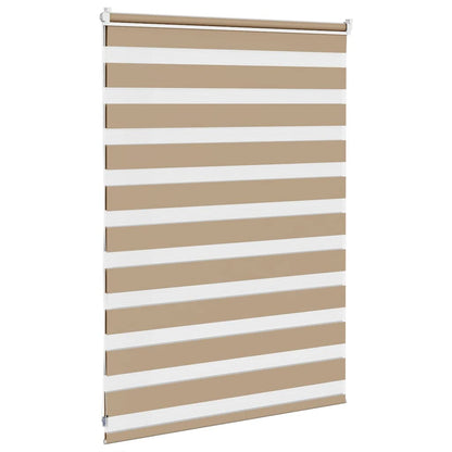 Zebra Blind Sand Brown 105x100 cm Fabric Width 100.9 cm Polyester