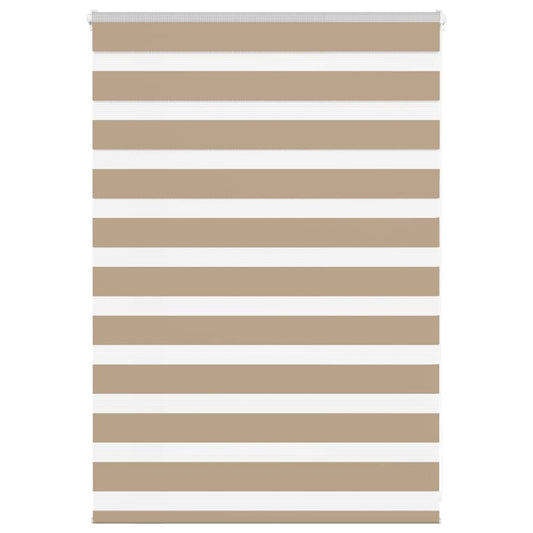 Zebra Blind Sand Brown 110x100 cm Fabric Width 105.9 cm Polyester