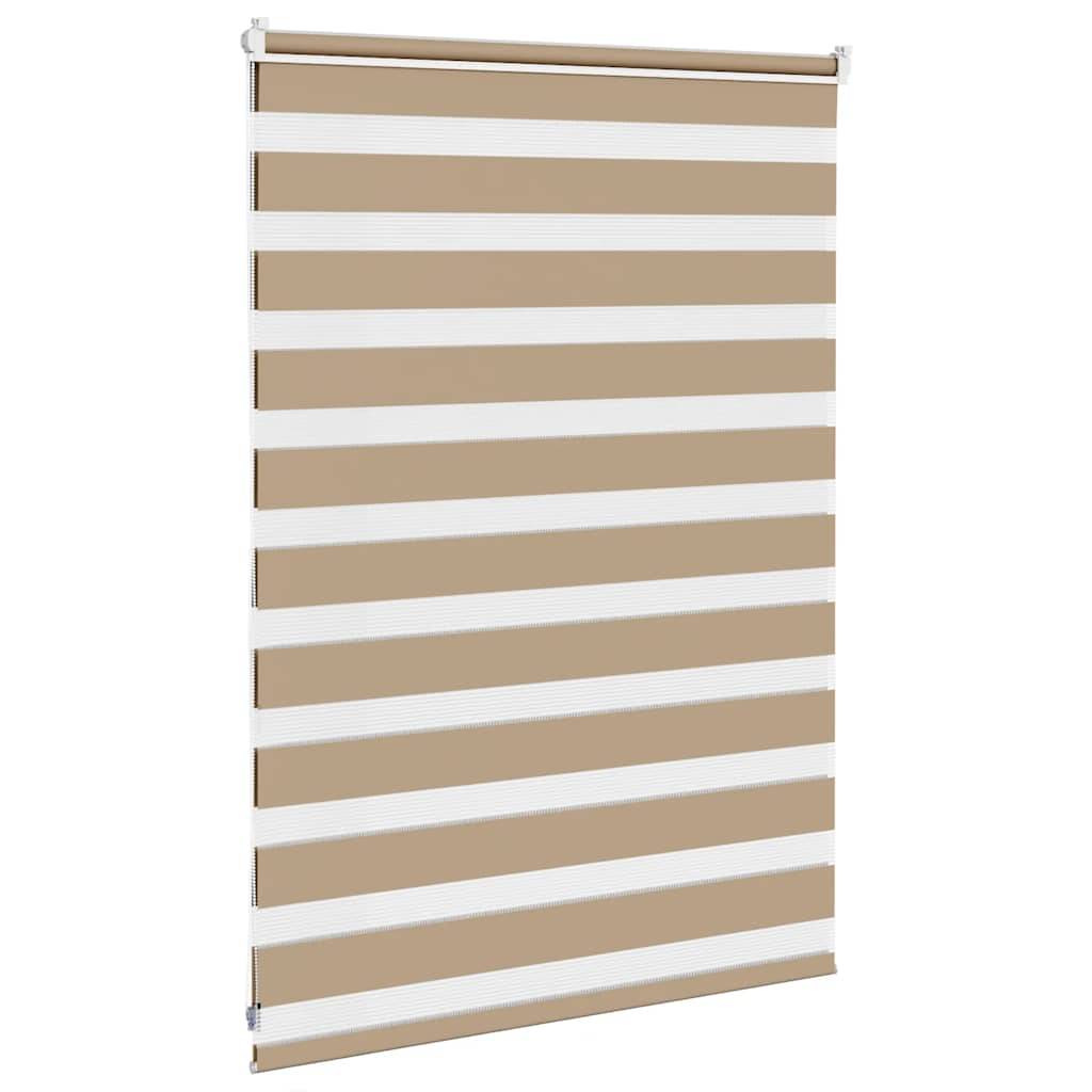 Zebra Blind Sand Brown 110x100 cm Fabric Width 105.9 cm Polyester