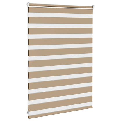 Zebra Blind Sand Brown 110x100 cm Fabric Width 105.9 cm Polyester