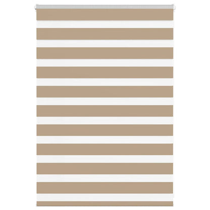 Zebra Blind Sand Brown 115x100 cm Fabric Width 110.9 cm Polyester