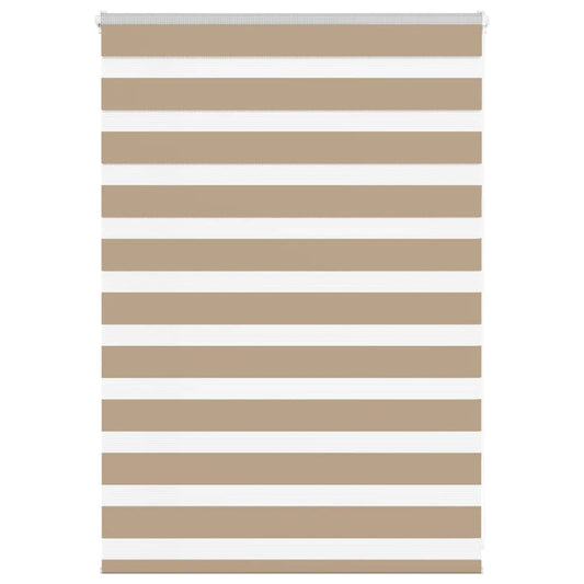 Zebra Blind Sand Brown 115x100 cm Fabric Width 110.9 cm Polyester