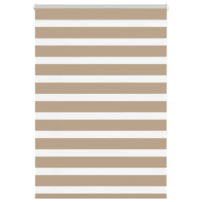 Zebra Blind Sand Brown 100x150 cm Fabric Width 95.9 cm Polyester