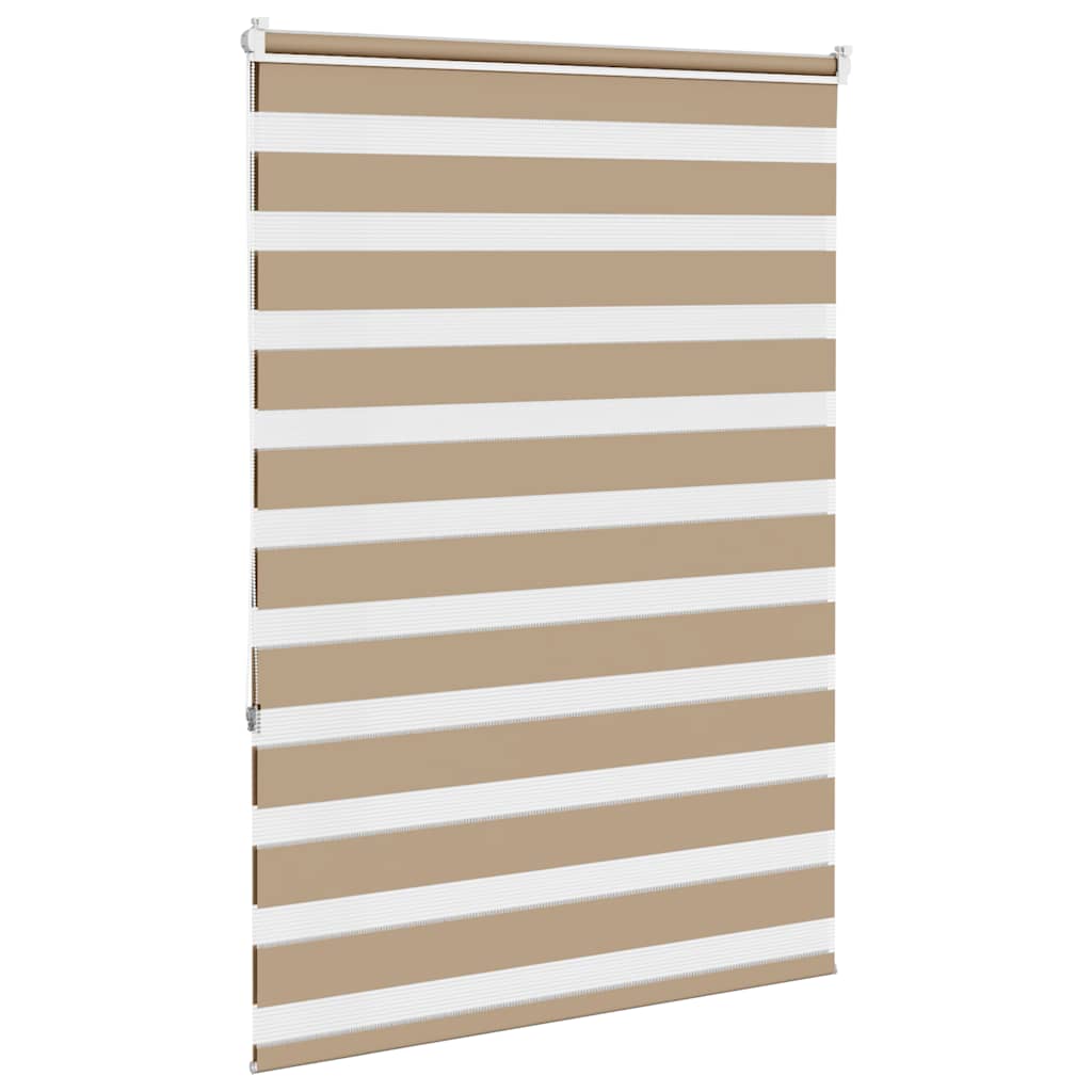 Zebra Blind Sand Brown 110x150 cm Fabric Width 105.9 cm Polyester