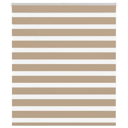 Zebra Blind Sand Brown 120x150 cm Fabric Width 115.9 cm Polyester