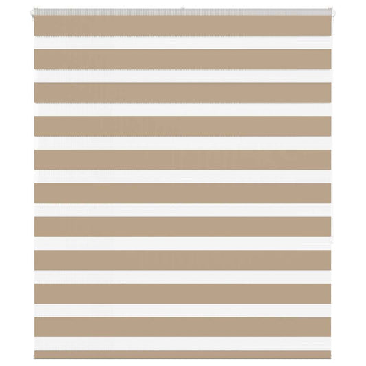 Zebra Blind Sand Brown 120x150 cm Fabric Width 115.9 cm Polyester