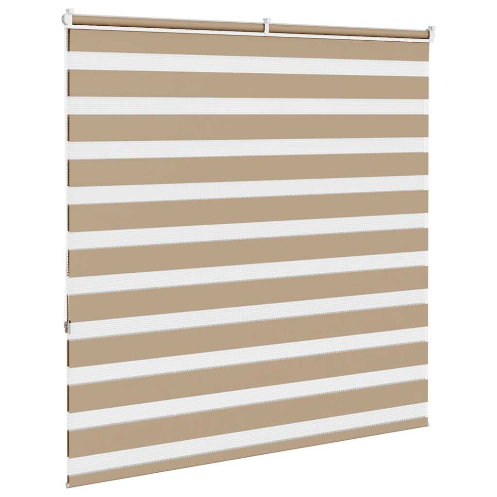 Zebra Blind Sand Brown 140x150 cm Fabric Width 135.9 cm Polyester