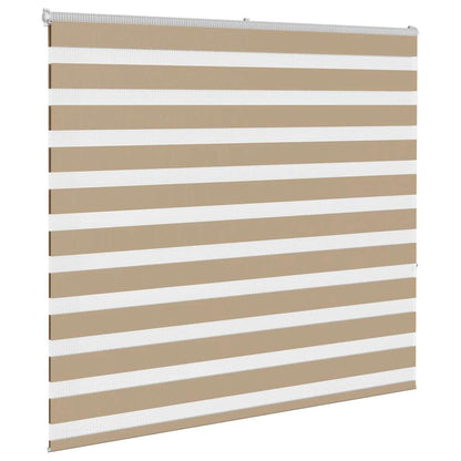 Zebra Blind Sand Brown 165x150 cm Fabric Width 160.9 cm Polyester