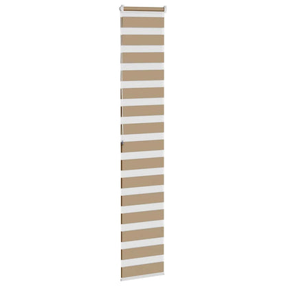 Zebra Blind Sand Brown 40x200 cm Fabric Width 35.9 cm Polyester