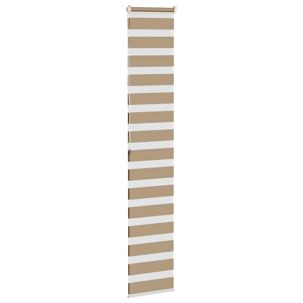 Zebra Blind Sand Brown 45x200 cm Fabric Width 40.9 cm Polyester