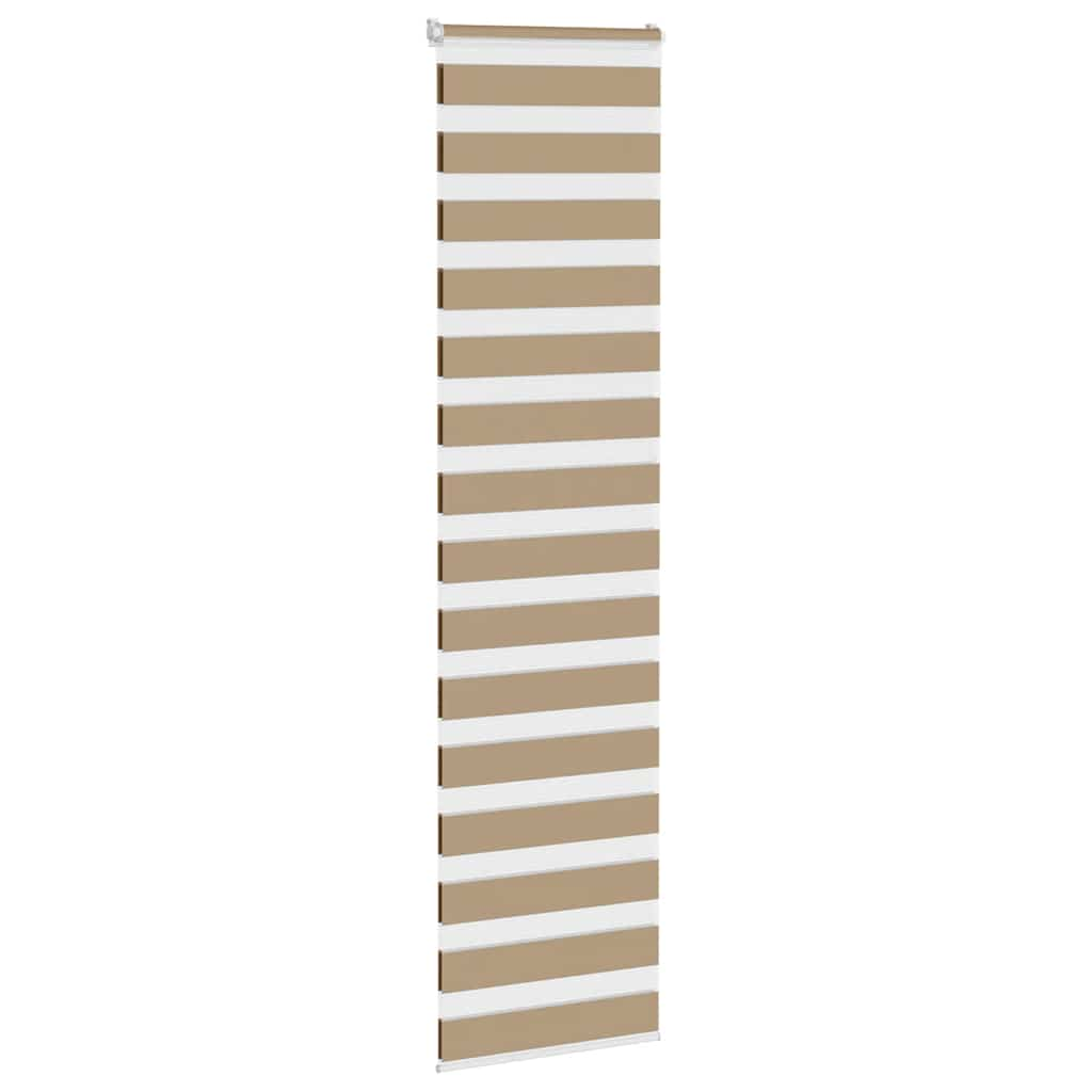 Zebra Blind Sand Brown 55x200 cm Fabric Width 50.9 cm Polyester