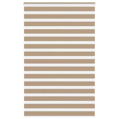 Zebra Blind Sand Brown 140x200 cm Fabric Width 135.9 cm Polyester