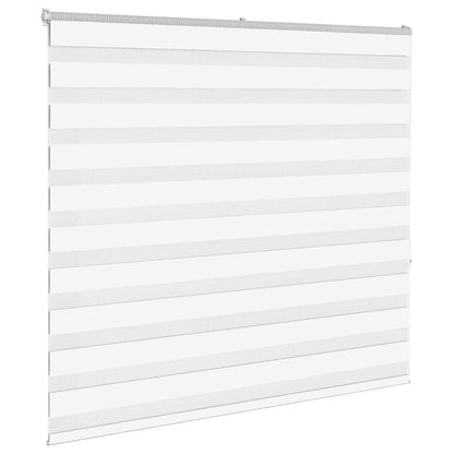 Zebra Blind White 155x150 cm Fabric Width 150.9 cm Polyester