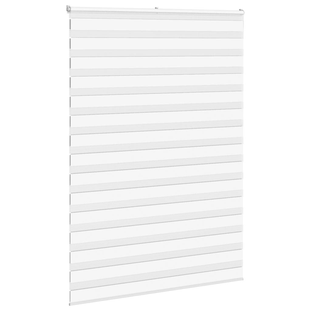 Zebra Blind White 160x200 cm Fabric Width 155.9 cm Polyester