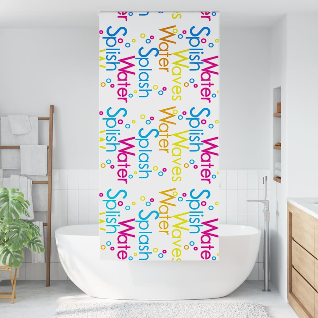 Shower Roller Blind 110x240 cm Fabric Width 106 cm