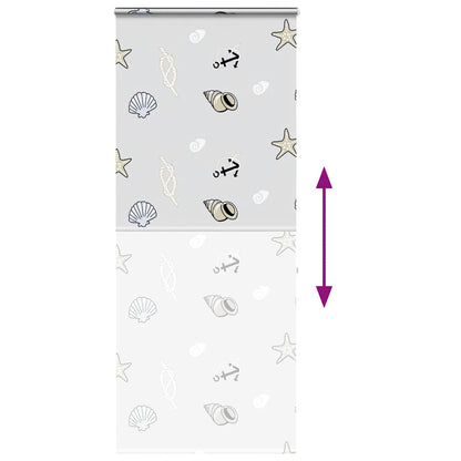 Shower Roller Blind with Cassette 90x240 cm Fabric Width 86 cm