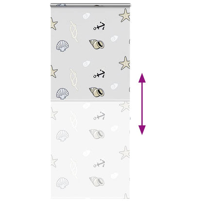 Shower Roller Blind with Cassette 110x240 cm Fabric Width 106 cm