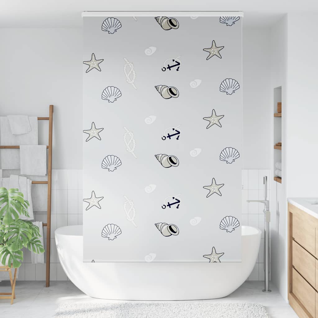 Shower Roller Blind with Cassette 140x240 cm Fabric Width 136 cm