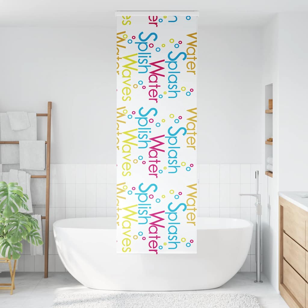 Shower Roller Blind with Cassette 60x240 cm Fabric Width 56 cm