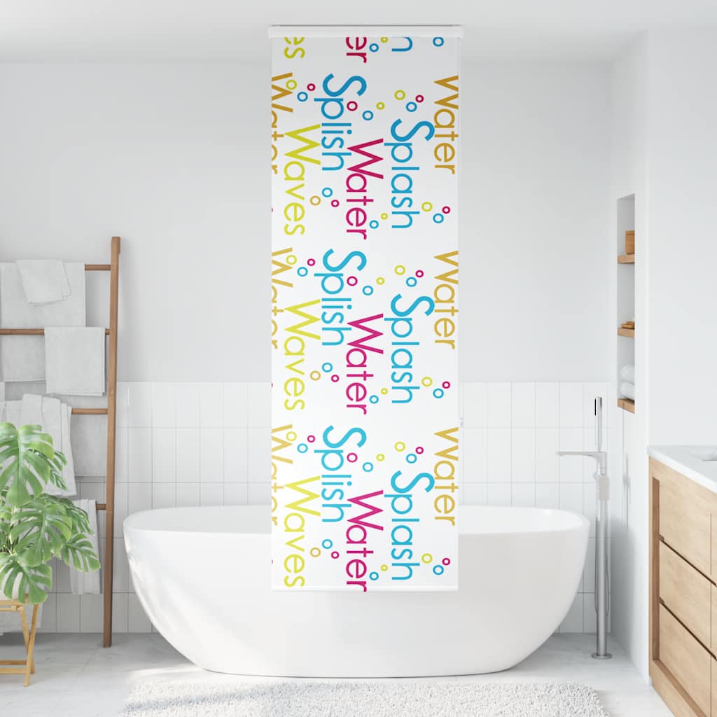 Shower Roller Blind with Cassette 80x240 cm Fabric Width 76 cm